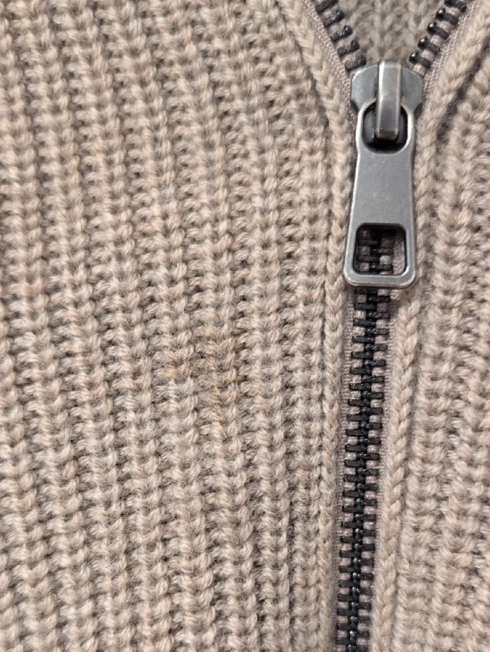 Quince Australian Merino Wool Full Zip Sweater Size Medium Malted Toffee
